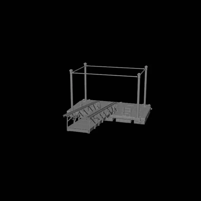 3D model for Floating Bridge Ramp on a Modular Platform