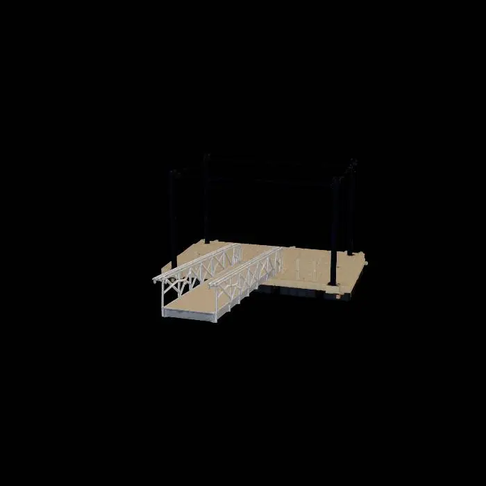 3D model for Floating Bridge Ramp on a Modular Platform