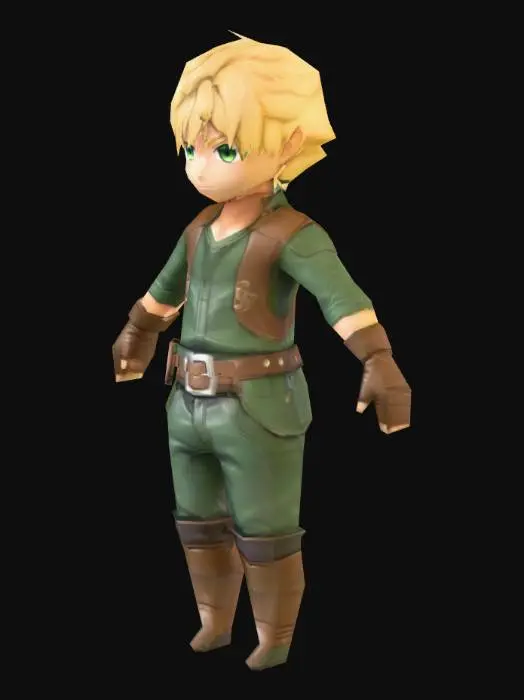 3D model for Anime Hero 6