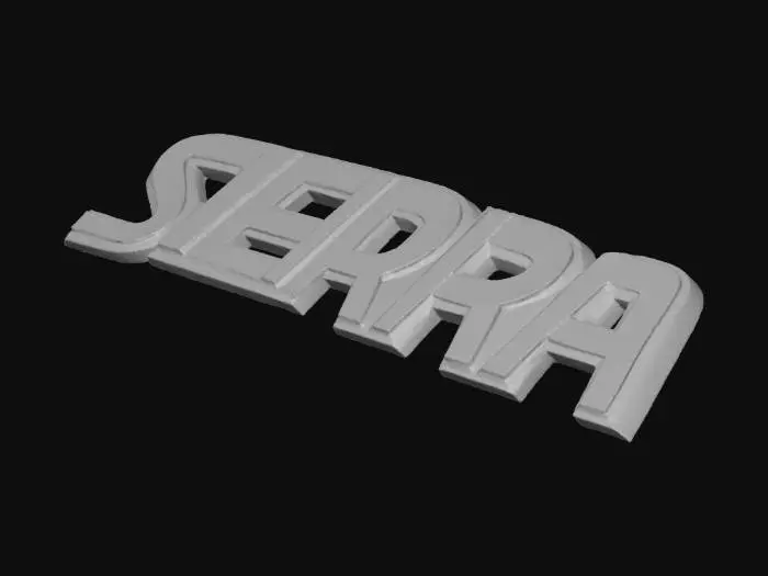 3D model for Sierra Badge