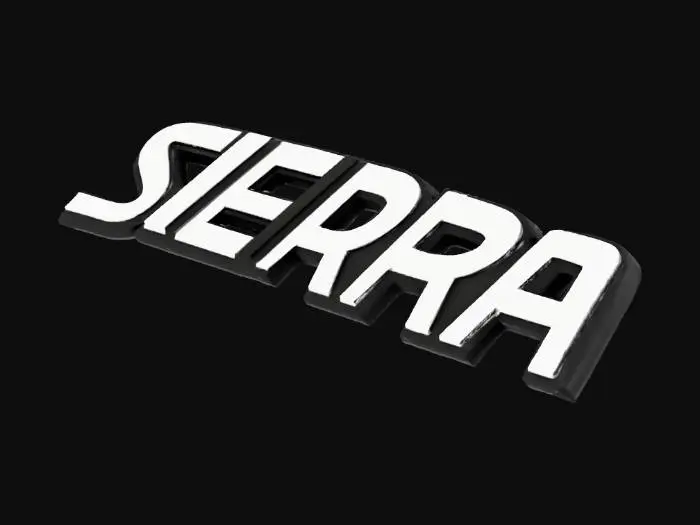 3D model for Sierra Badge