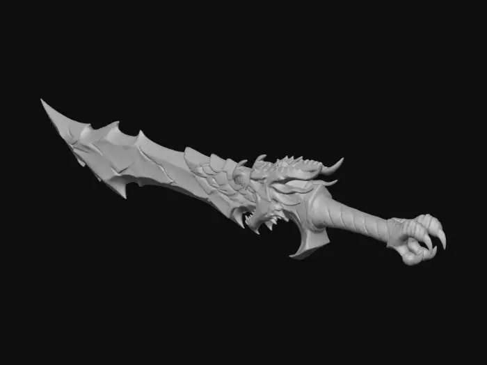 3D model for kiếm rồng