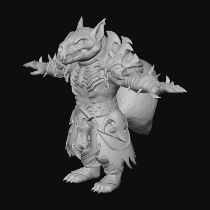 3D model for Squirrel Necromancer