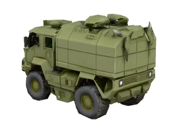 Truck Alarmosos - Automobiles model 3D, wygenerowany przez AI