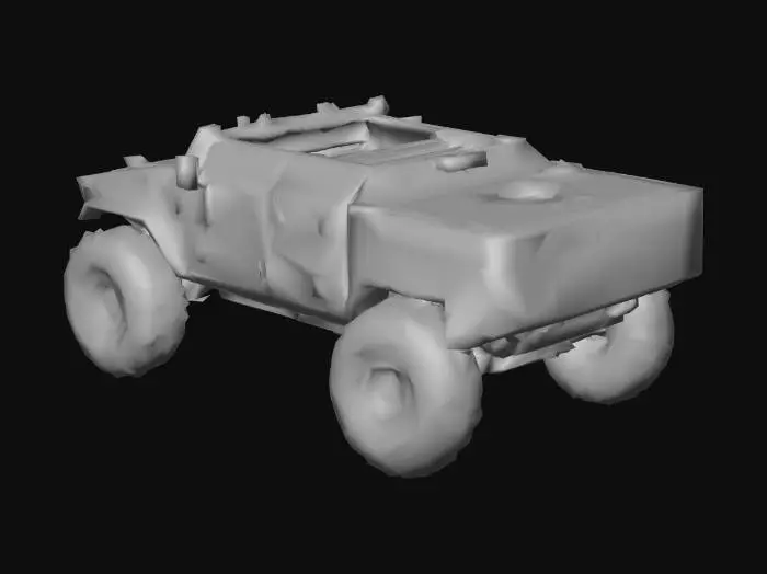 3D model for Veiculo Militar carro do General