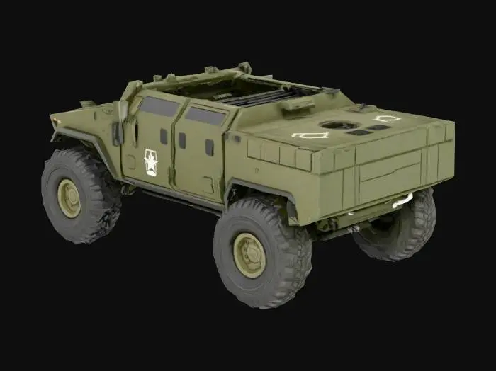 3D model for Veiculo Militar carro do General