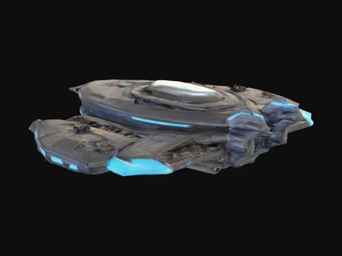 3D model for Alien Cruiser Voyager