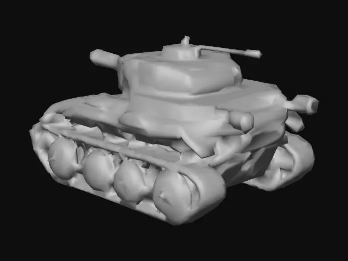 3D model for Tank M-1 WWII