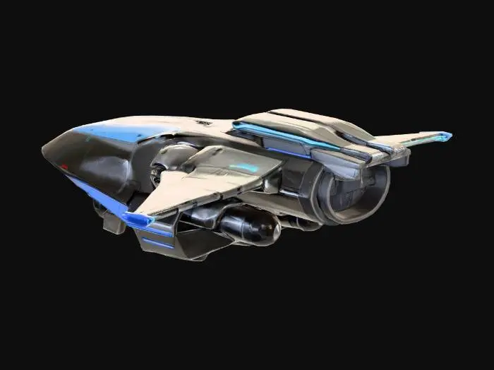 3D model for Atack Ship Borbo