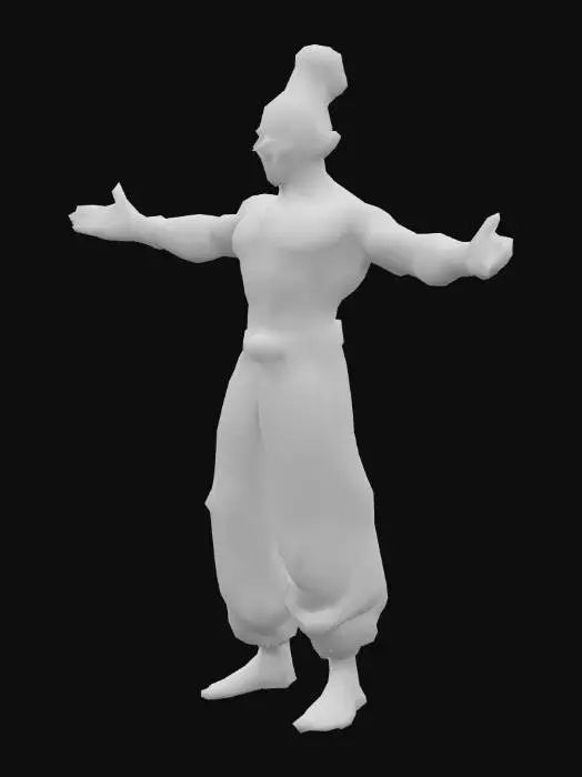 3D model for Genie of the Lamp