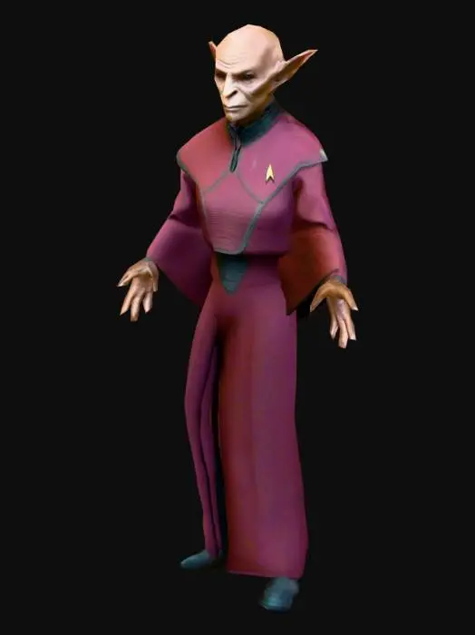 3D model for um Ferengui,  da série Star Trek Deep Space Nine, arte para jogo mobile