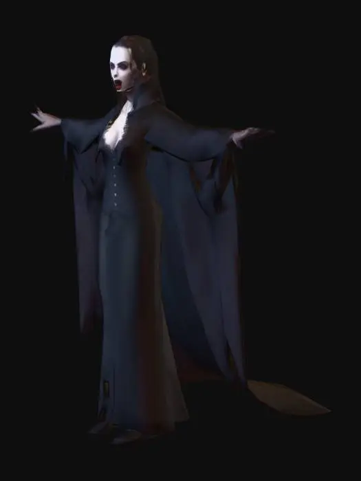 3D model for um vampiro, arte para jogo mobile