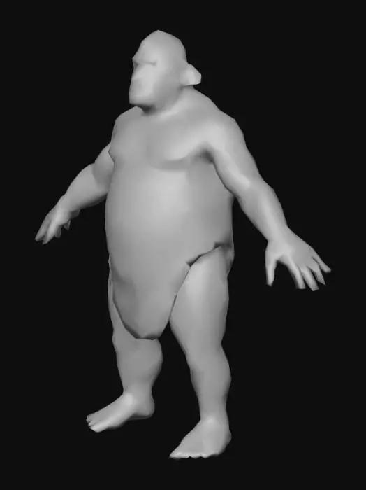 3D model for um ciclope altamente detalhado; arte para jogo mobile