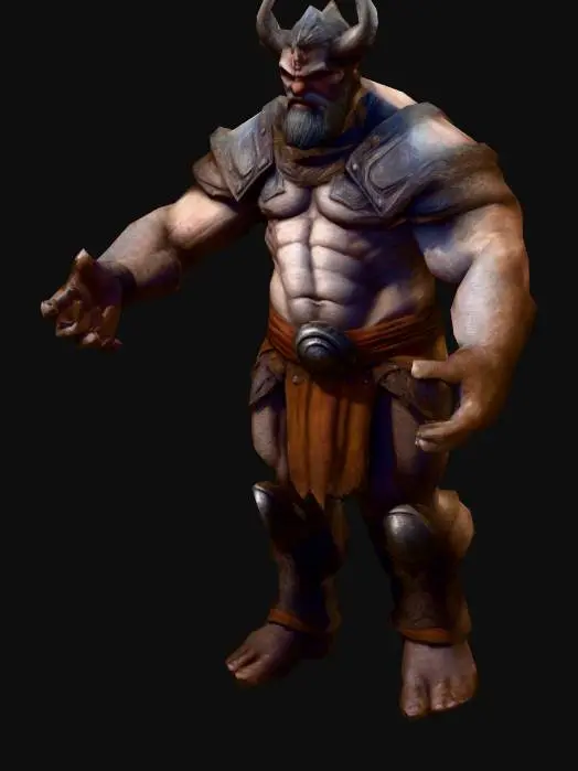 3D model for um gigante altamente detalhado; arte para jogo mobile