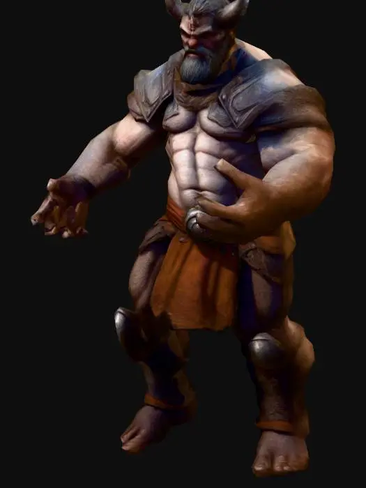 3D model for um gigante altamente detalhado; arte para jogo mobile