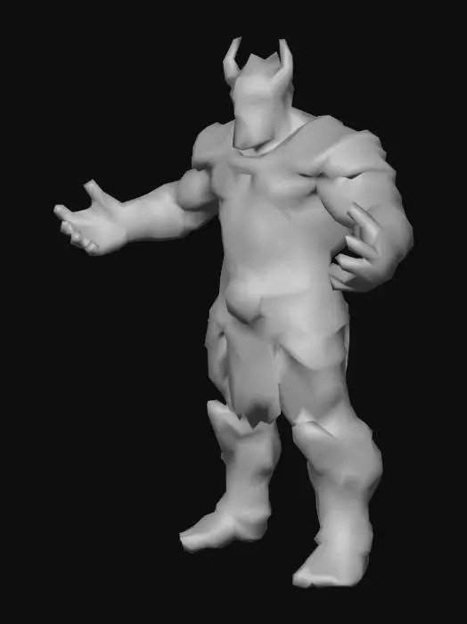 3D model for um gigante altamente detalhado; arte para jogo mobile