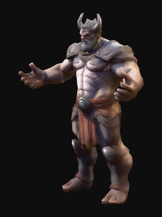 3D model for um gigante altamente detalhado; arte para jogo mobile