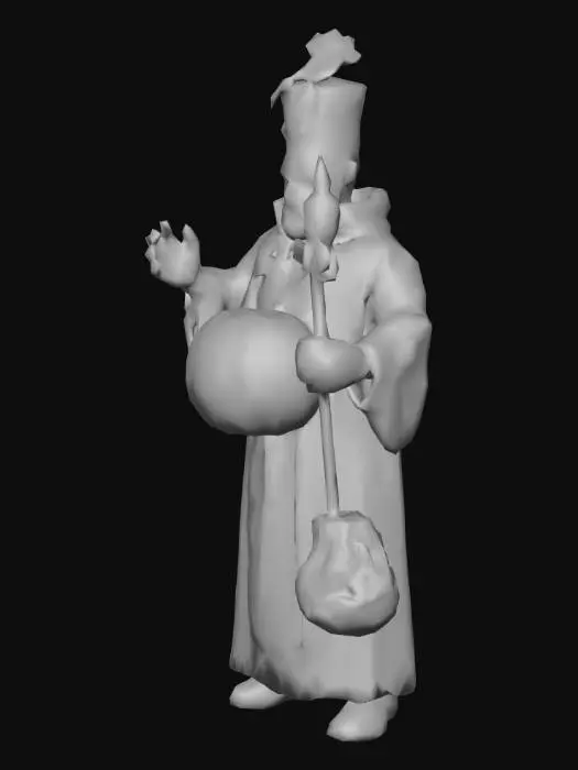 3D model for um ogro Presidente da República Tropicos,  arte para jogo mobile, #Halloween2025#