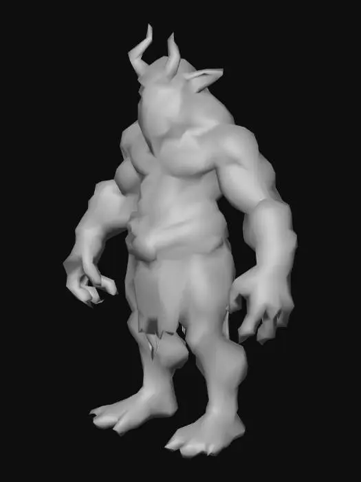 3D model for a orc genious teacher, art for mobile game
