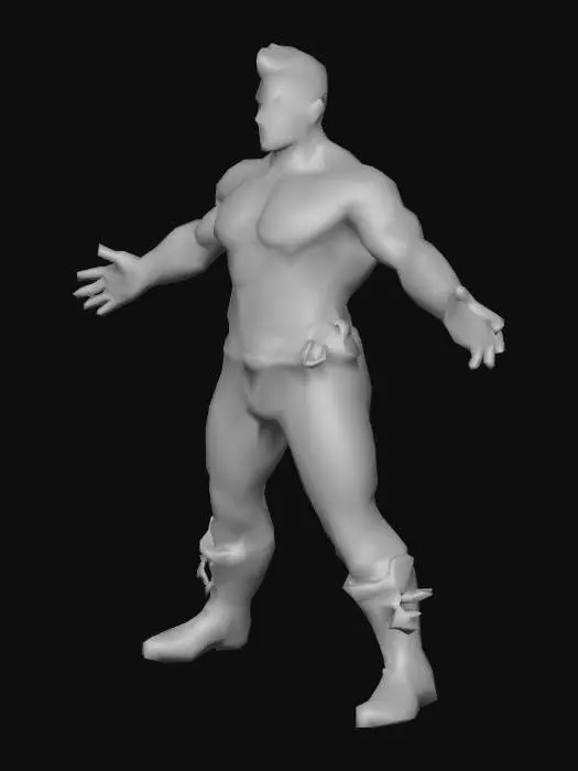 3D model for a orc genious teacher, art for mobile game