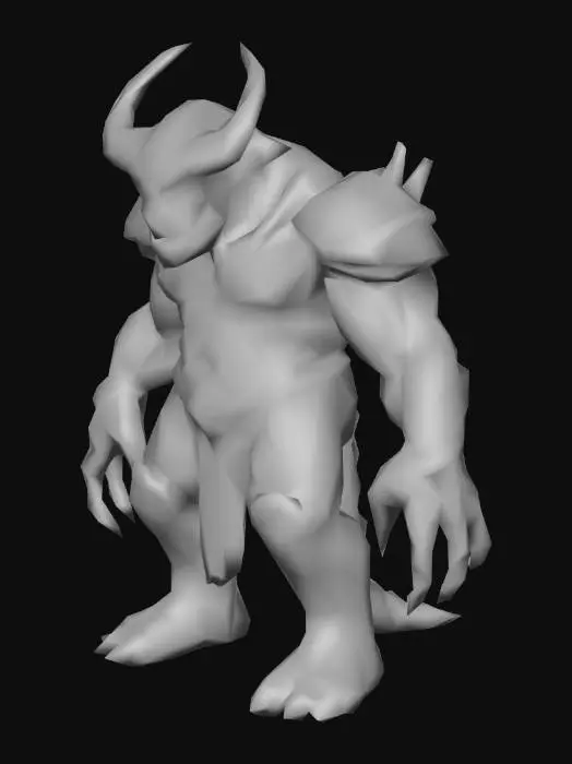 3D model for A highly detailed Alien General model with a massive, muscular body and rough