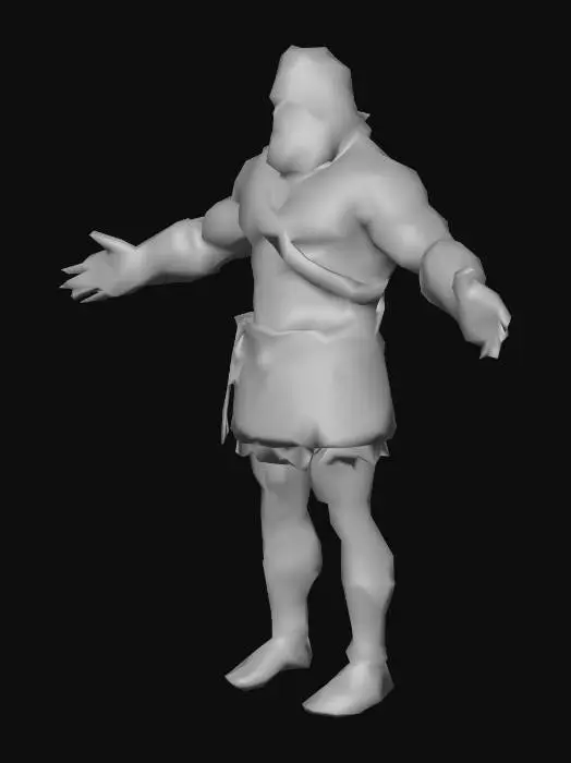 3D model for Celtic Warrior