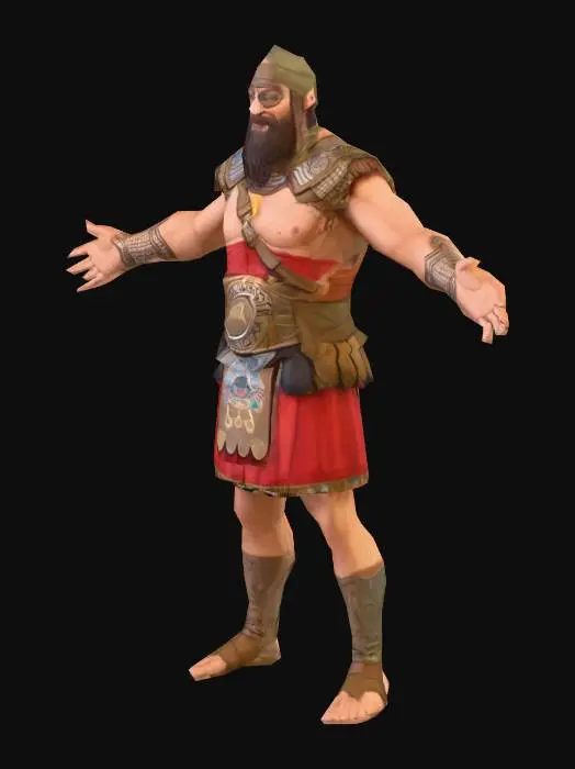 3D model for Celtic Warrior