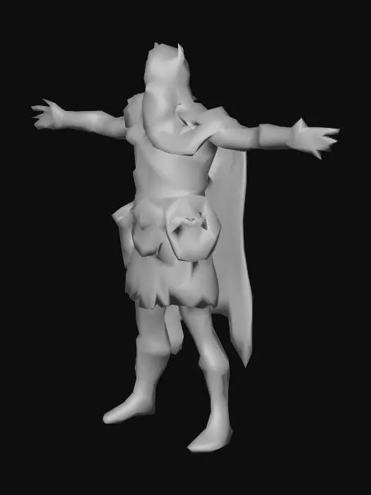 3D model for Celtic Warrior