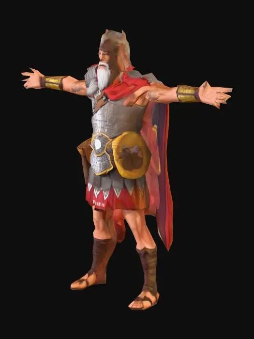 3D model for Celtic Warrior