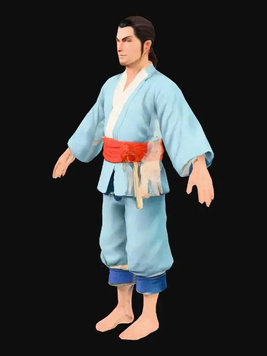 3D model for Samurai Civilian