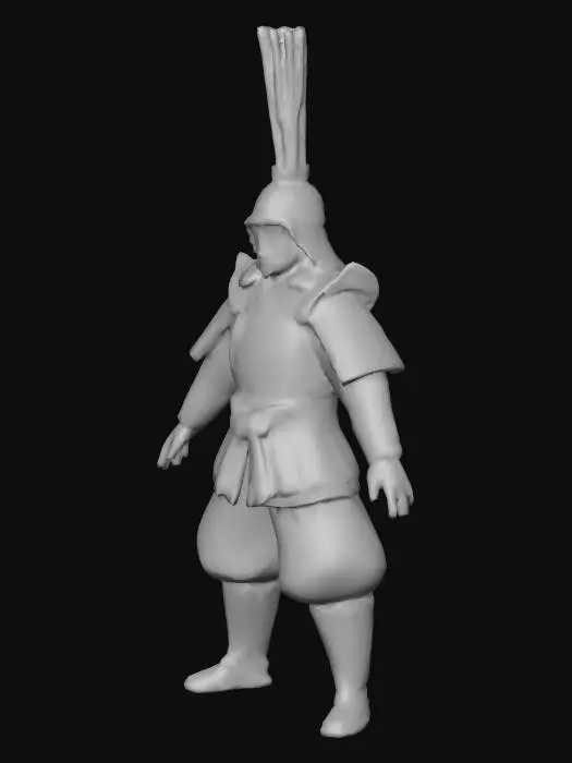 3D model for Samurai Warrior