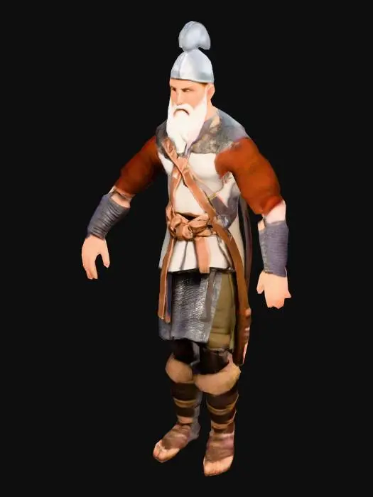 3D model for Viking Warrior Old