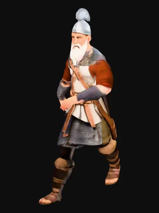 3D model for Viking Warrior Old