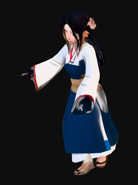 3D model for Samurai Peasant