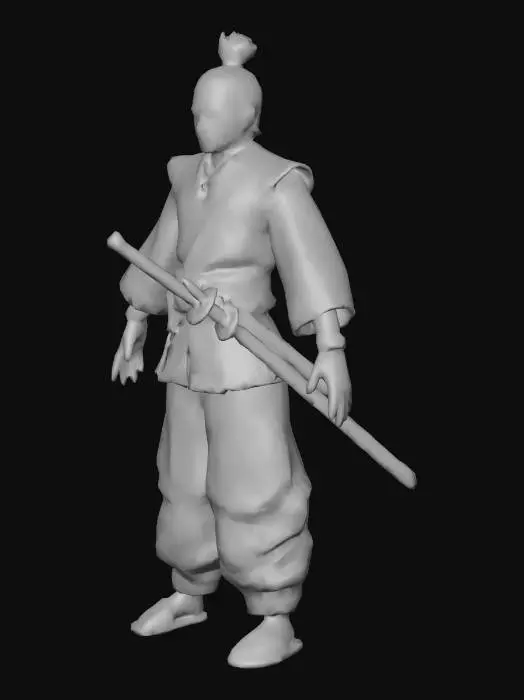 3D model for Samurai Warrior