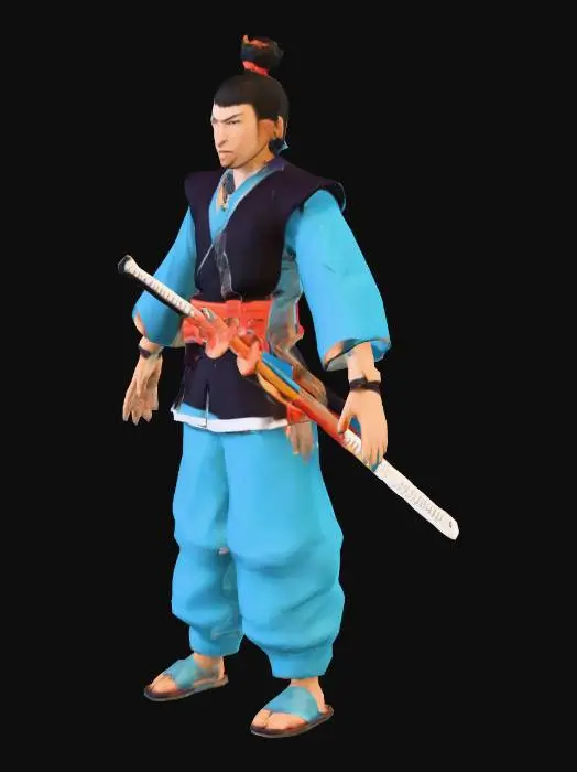 3D model for Samurai Warrior