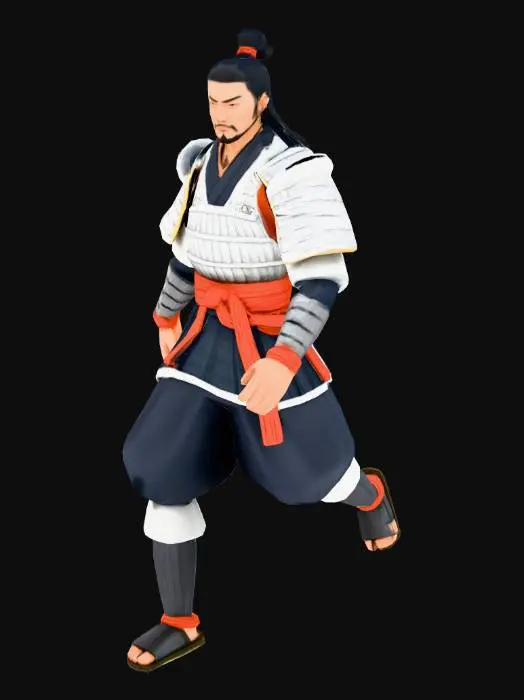 3D model for Samurai Warrior