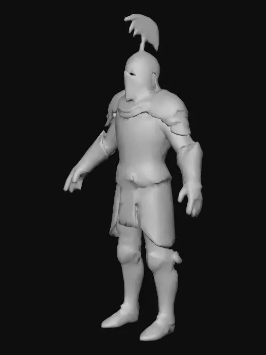 3D model for Normand Knight with sword