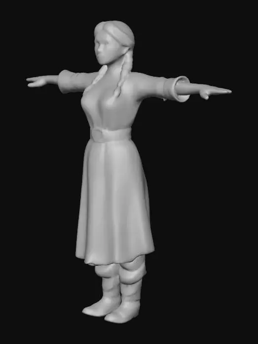 3D model for German Tribe Peasant