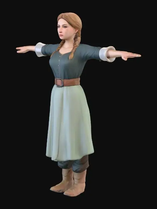 3D model for German Tribe Peasant