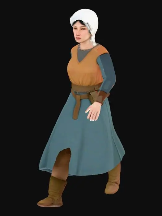 3D model for Gernan Tribe Peasant