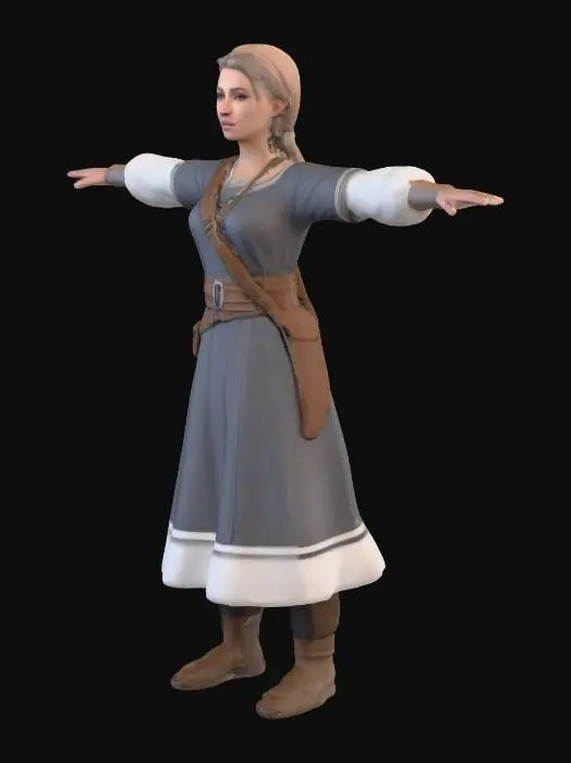 3D model for German Tribe Peasant