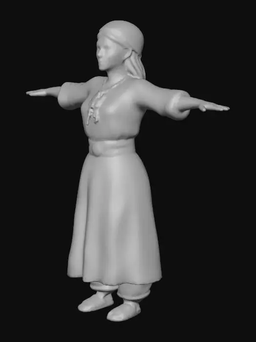3D model for German Tribe Peasant