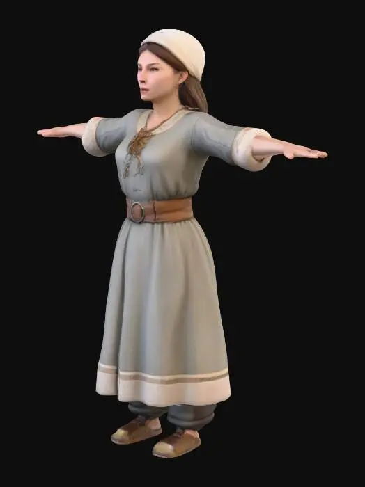 3D model for German Tribe Peasant