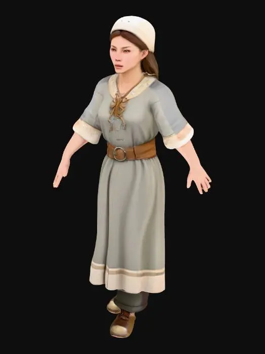 3D model for German Tribe Peasant