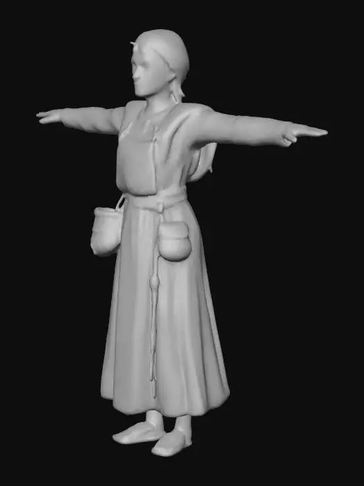 3D model for German Tribe Peasant