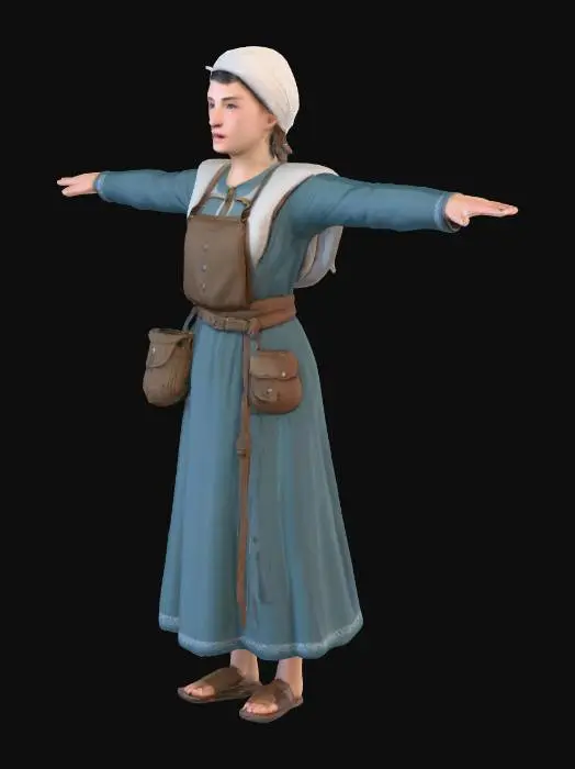 3D model for German Tribe Peasant