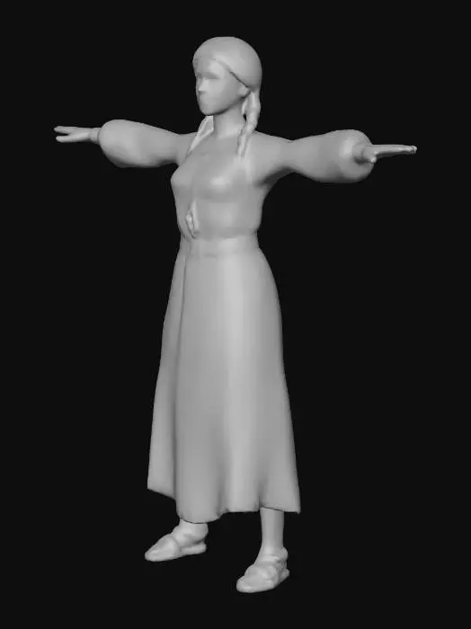 3D model for German Tribe Peasant