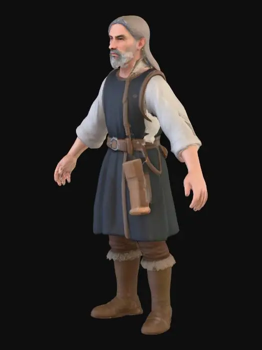 3D model for Nordic Peasant Man