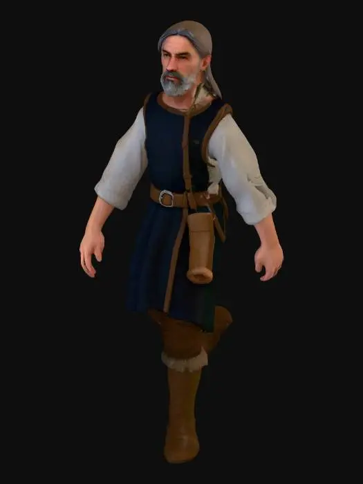 3D model for Nordic Peasant Man